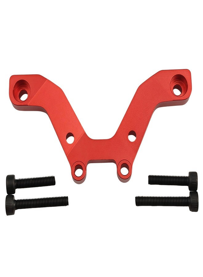 Ruivexi Aluminum Front Shock Tower Damper Plate Upgrade Part for Arrma 1/18 Typhon GROM MEGA 380 Brushed 4X4 Buggy, Replaces ARA2106 (Red) - Image 1